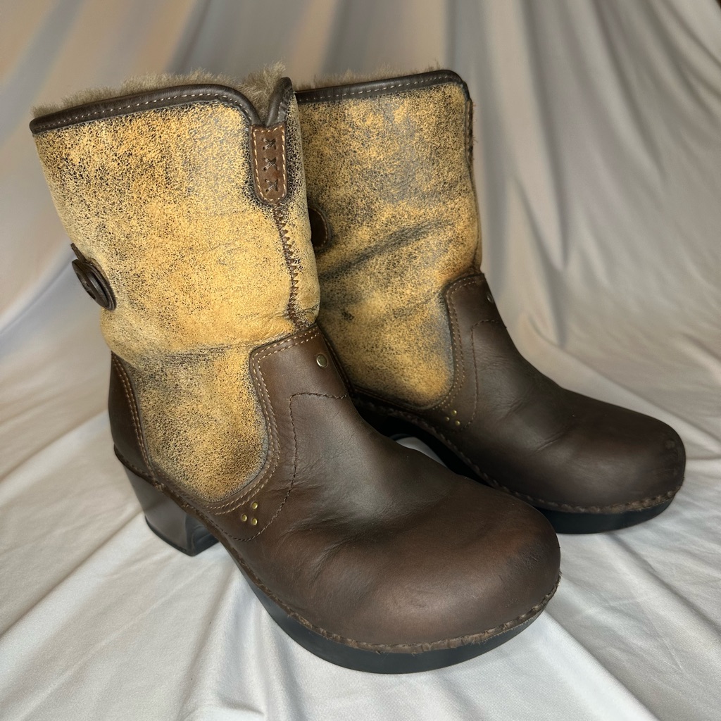 Dansko Stormy Brown Leather Fleeced Lined Bootie